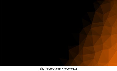 Creative Poligonal Triangle Dark Light Background with copyspace on it. Low Poly Design