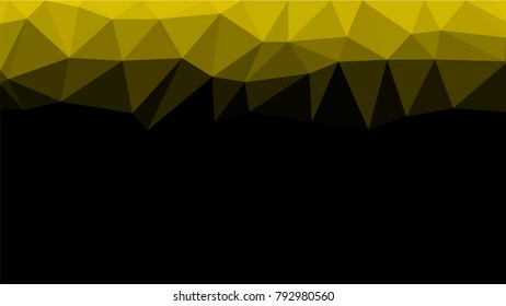Creative Poligonal Triangle Dark Light Background with copyspace on it. Low Poly Design