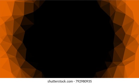Creative Poligonal Triangle Dark Light Background with copyspace on it. Low Poly Design