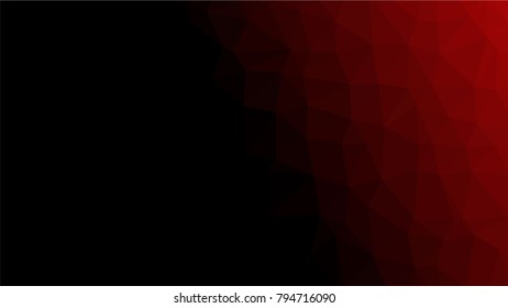 Creative Poligonal Triangle Dark Light Red Background with copyspace on it. Low Poly Design