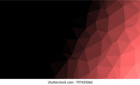 Creative Poligonal Triangle Dark Light Background with copyspace on it. Low Poly Design