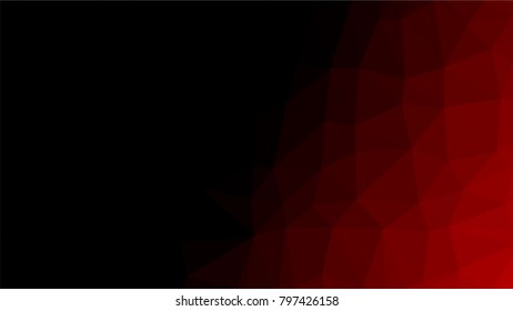 Creative Poligonal Triangle Dark Light Background with copyspace on it. Low Poly Design