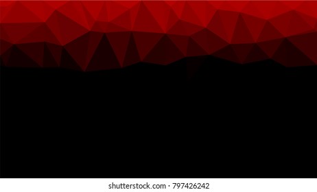 Creative Poligonal Triangle Dark Light Background with copyspace on it. Low Poly Design