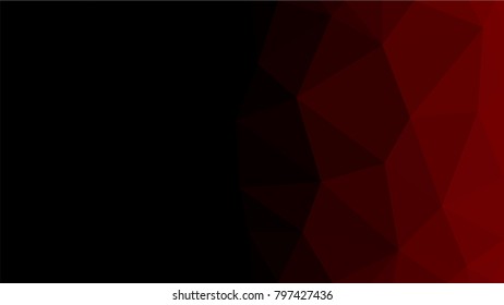 Creative Poligonal Triangle Dark Light Background with copyspace on it. Low Poly Design
