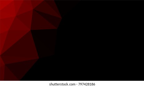 Creative Poligonal Triangle Dark Light Background with copyspace on it. Low Poly Design