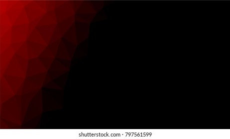 Creative Poligonal Triangle Dark Light Background with copyspace on it. Low Poly Design