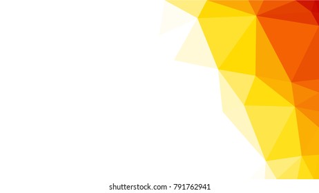 Creative Poligonal Triangle Fire Background with copyspace on it. Low Poly Design with red,orange, yellow colors