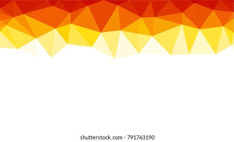 Creative Poligonal Triangle Fire Background with copyspace on it. Low Poly Design with red,orange, yellow colors