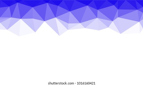 Creative Poligonal Triangle White Blue Background with copyspace on it. Low Poly Design. Light Copy Space  Color Pattern.