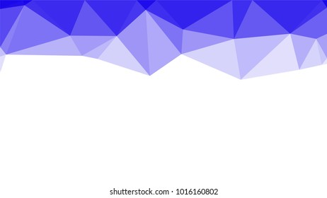 Creative Poligonal Triangle White Blue Background with copyspace on it. Low Poly Design. Light Copy Space  Color Pattern.