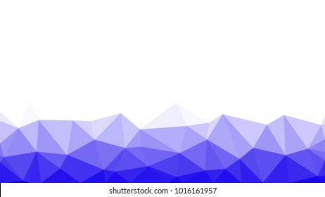 Creative Poligonal Triangle White Blue Background with copyspace on it. Low Poly Design. Light Copy Space  Color Pattern.