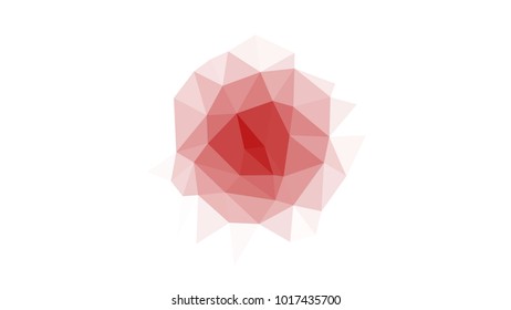 Creative Poligonal Triangle White Red Background with copyspace on it. Low Poly Design. Light Copy Space  Color Pattern.