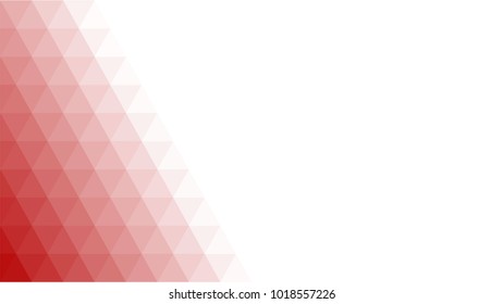 Creative Poligonal Triangle White Red Background with copyspace on it. Low Poly Design. Light Copy Space  Color Pattern.