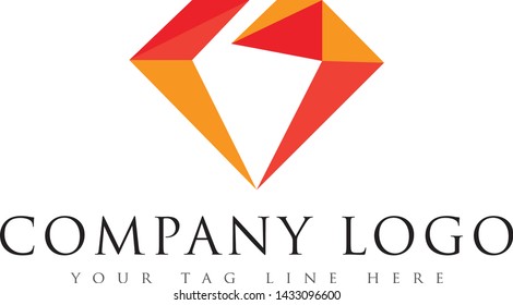 Creative Polygon Diamond Logo Design.this is high resolution,creative and unique Diamond company logo.you can use this logo for your company and website.this is print ready logo.