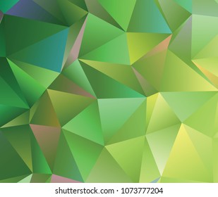 Creative polygonal abstract background. Low poly crystal pattern. Design with triangles. Vector clip art.