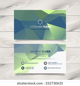 creative polygonal business card design art