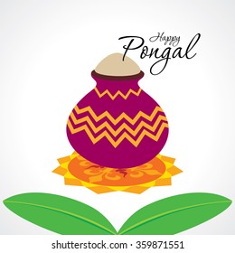 creative pongal (Indian festival) festival concept vector 