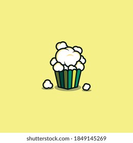 Creative popcorn design with variant color