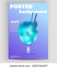 Creative popular alcohol cocktail. Bright composition. Vertical banners for branding bar menu, cover, poster, flyer.