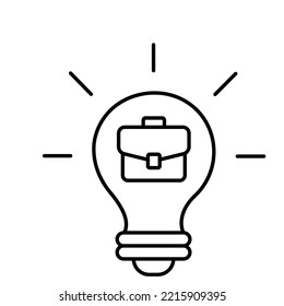 Icono de vector de contorno de cartera creativo que puede modificar o editar fácilmente

