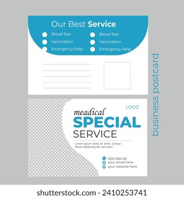 creative post card design template