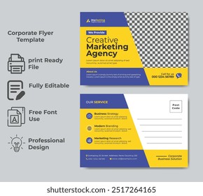 Creative Postcard Design Corporate Template