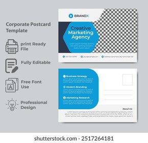 Creative Postcard Design Corporate Template