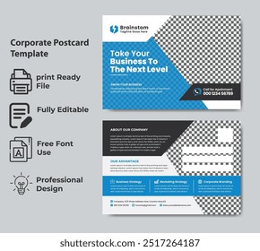 Creative Postcard Design Corporate Template