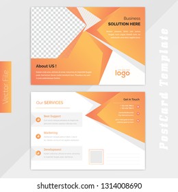 Creative Postcard Design vector template for your business. Easily Editable Vector.