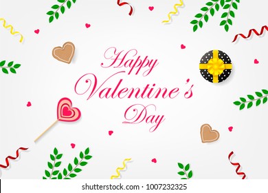 Creative Poster, Banner or Flyer design of Sale. Happy Valentine's Day celebration. Saint Valentine's day concept