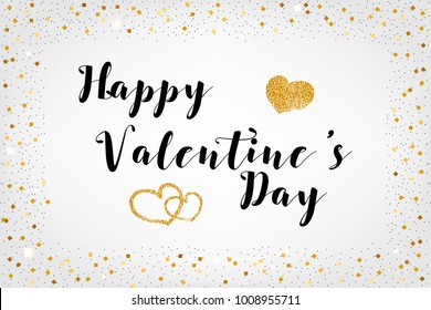 Creative Poster, Banner or Flyer design of Sale. Happy Valentine's Day celebration. Saint Valentine's day concept. Glitter heart