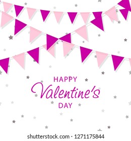 Creative Poster, Banner or Flyer design. Happy Valentine's Day celebration. Saint Valentine's day concept