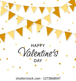 Creative Poster, Banner or Flyer design. Happy Valentine's Day celebration. Saint Valentine's day concept