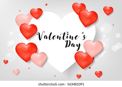 Creative Poster, Banner or Flyer design for Happy Valentine's Day celebration.