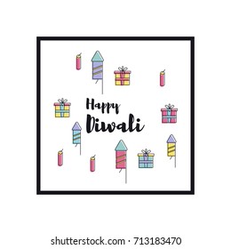 Creative poster, banner or flyer design of Diwali for Indian Festival of Lights, Happy Diwali.