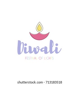 Creative poster, banner or flyer design of Diwali for Indian Festival of Lights, Happy Diwali.