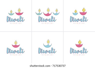Creative poster, banner or flyer design of Diwali for Indian Festival of Lights, Happy Diwali.