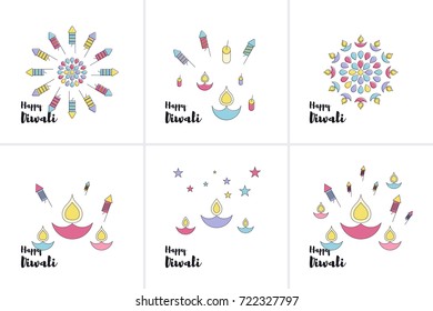 Creative poster, banner or flyer design of Diwali for Indian Festival of Lights, Happy Diwali.