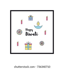 Creative poster, banner or flyer design of Diwali for Indian Festival of Lights, Happy Diwali.