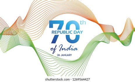 Creative Poster, Banner or Flyer for Republic Day of India 26 January celebration with modern design