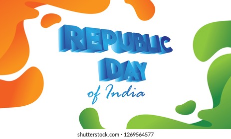 Creative Poster, Banner or Flyer for Republic Day of India 26 January celebration with modern design