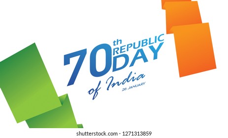 Creative Poster, Banner or Flyer for Republic Day of India 26 January celebration with modern design