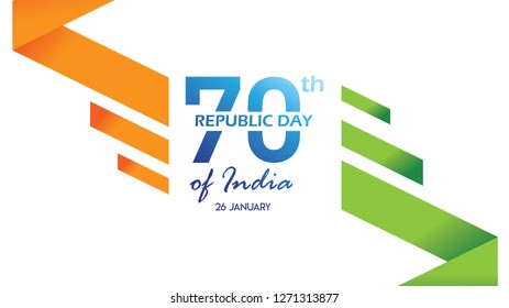 Creative Poster, Banner or Flyer for Republic Day of India 26 January celebration with modern design
