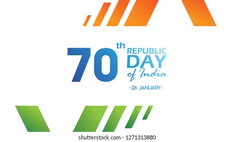 Creative Poster, Banner or Flyer for Republic Day of India 26 January celebration with modern design