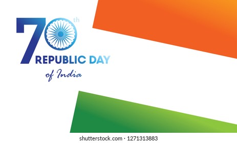 Creative Poster, Banner or Flyer for Republic Day of India 26 January celebration with modern design
