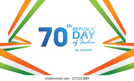 Creative Poster, Banner or Flyer for Republic Day of India 26 January celebration with modern design
