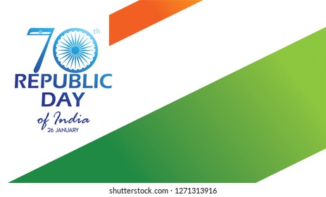 Creative Poster, Banner or Flyer for Republic Day of India 26 January celebration with modern design