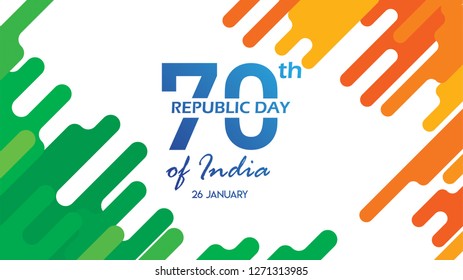 Creative Poster, Banner or Flyer for Republic Day of India 26 January celebration with modern design