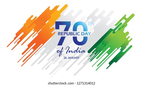 Creative Poster, Banner or Flyer for Republic Day of India 26 January celebration with modern design