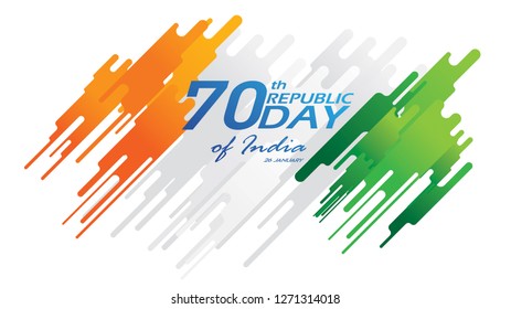 Creative Poster, Banner or Flyer for Republic Day of India 26 January celebration with modern design